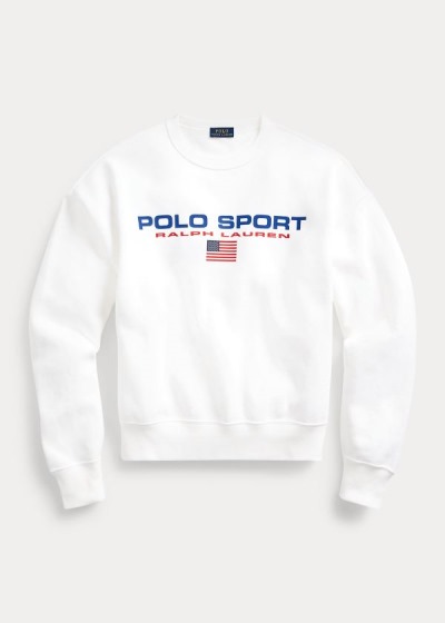 Sudaderas Polo Ralph Lauren Mujer Blancos - Polo Sport Fleece - RXYBG8492